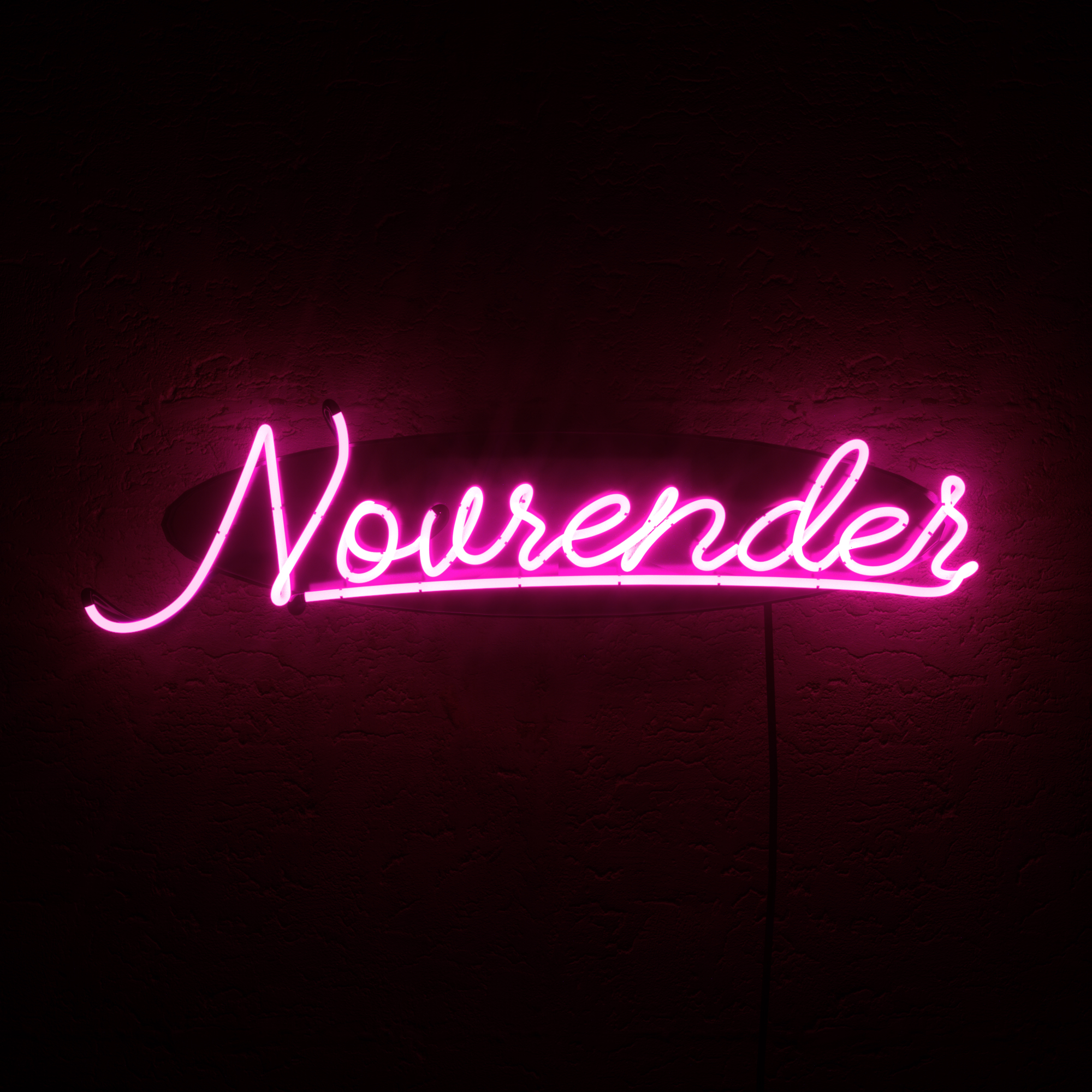 Novrender logo as a Neon